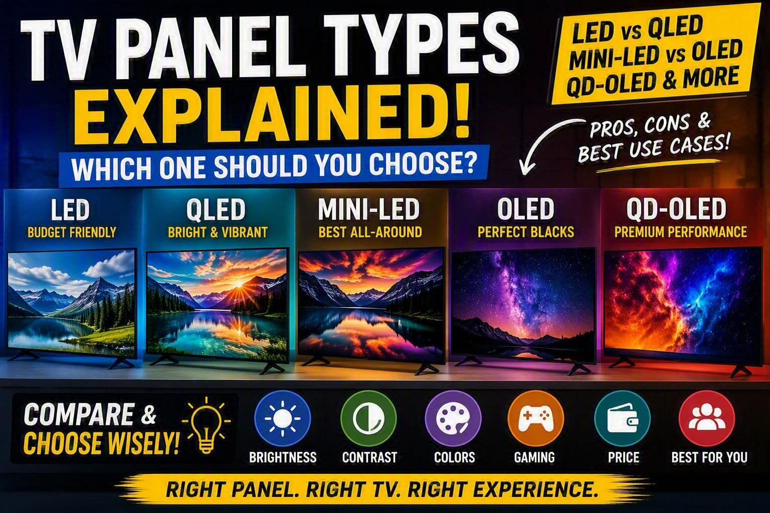 TV Panel Types Explained: Which TV Display Technology Is Right for You?