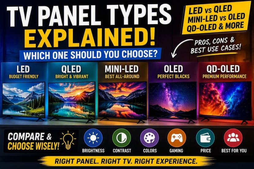 TV Panel Types Explained: Which TV Display Technology Is Right for You?