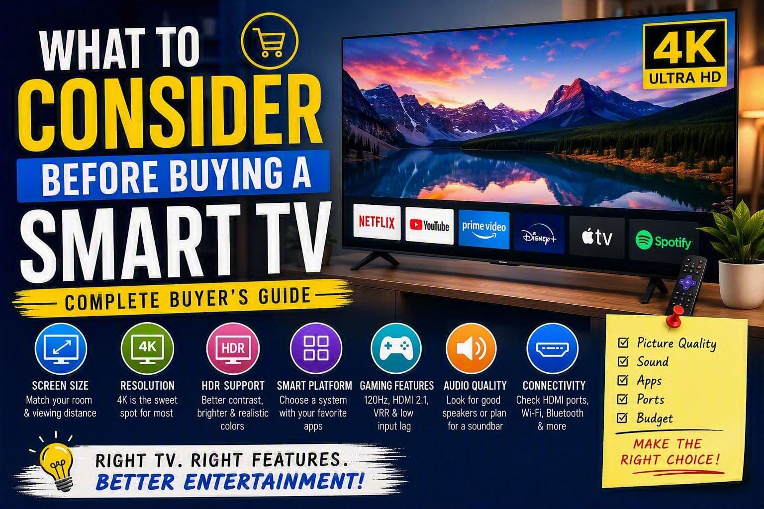 What to Consider Before Buying a Smart TV: A Complete Buyer's Guide